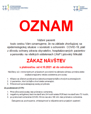 Oznam LNsP